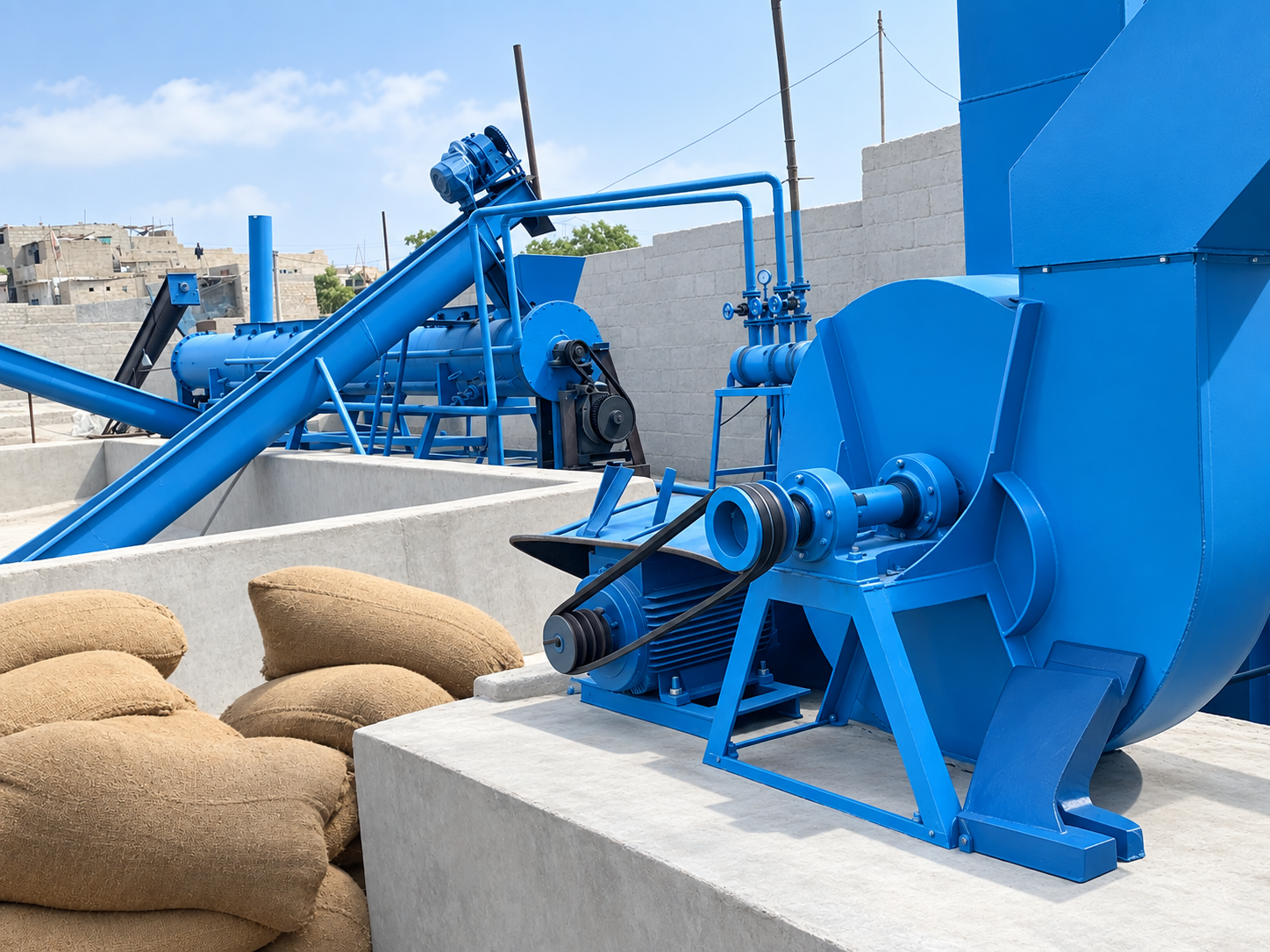 Premium floating fish feed pellets